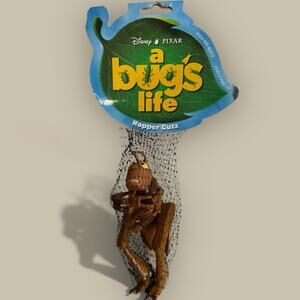 1998 Vtg 4Kidz Disney Pixar A Bugs Life Hopper Gutz Squeeze Toy New Dead Stock